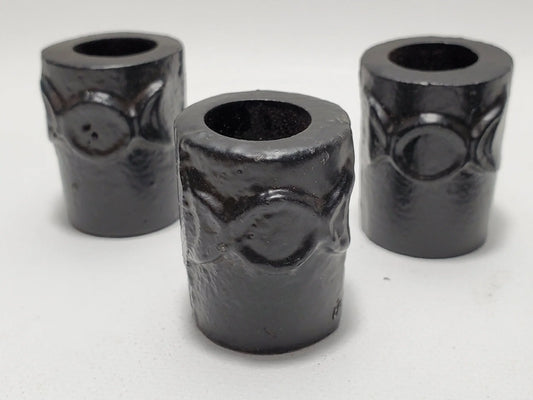 Triple Moon Cast Iron Chime Candle Holder
