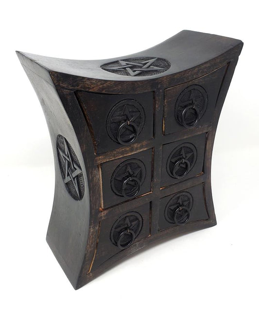 Pentagram Wooden Chest
