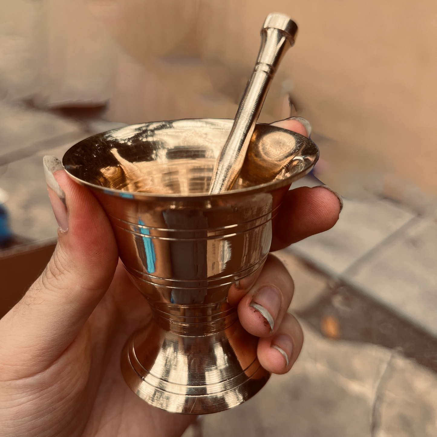 Brass Mortar & Pestle