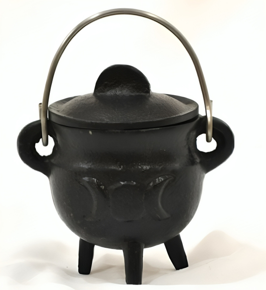 Triple Moon Cauldron Cast Iron