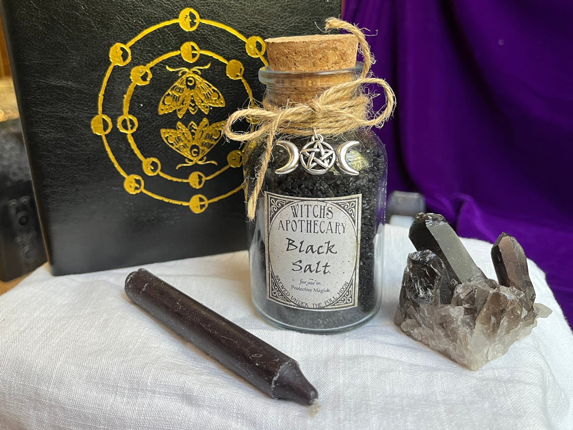 Lunar moth notebook book of shadows bullet journal moleskine