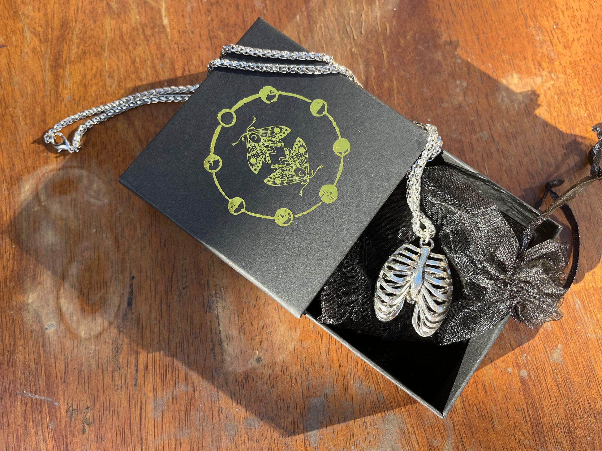 Rib Cage Necklace ~ Witchcraft Necklace ~ Anatomy Jewelry ~ Gothic Jewelry