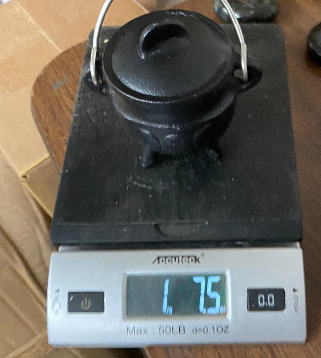 Triple Moon Cauldron Cast Iron