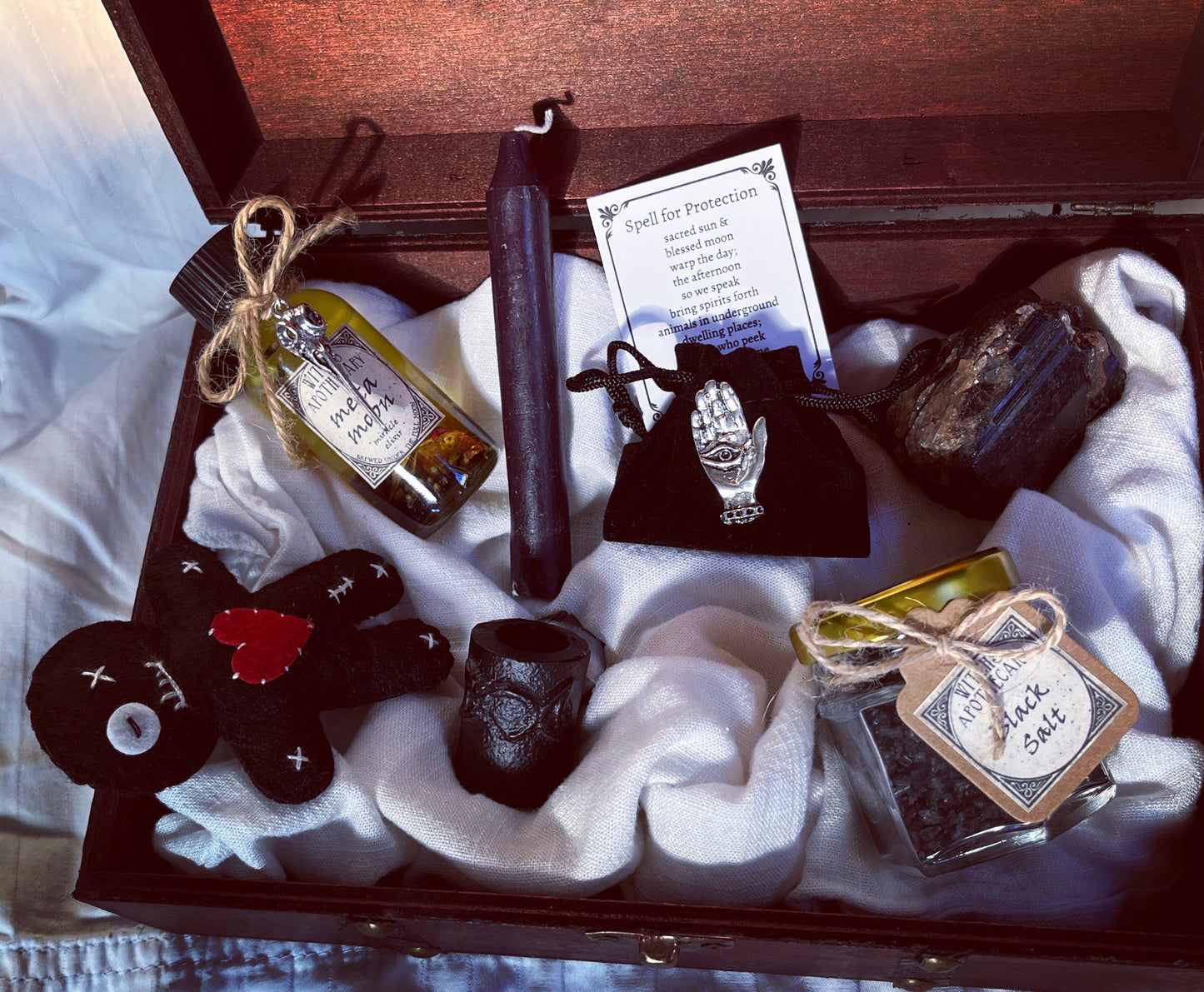 Protection Spell Witch Box Binding Spell Witchcraft Altar Kit