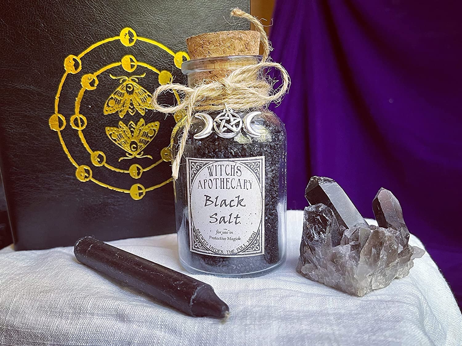 Black Salt ~ Witchcraft Protection ~ Magickal Salt ~ Banishing ~ Witchcraft Altar Supplies and Tools