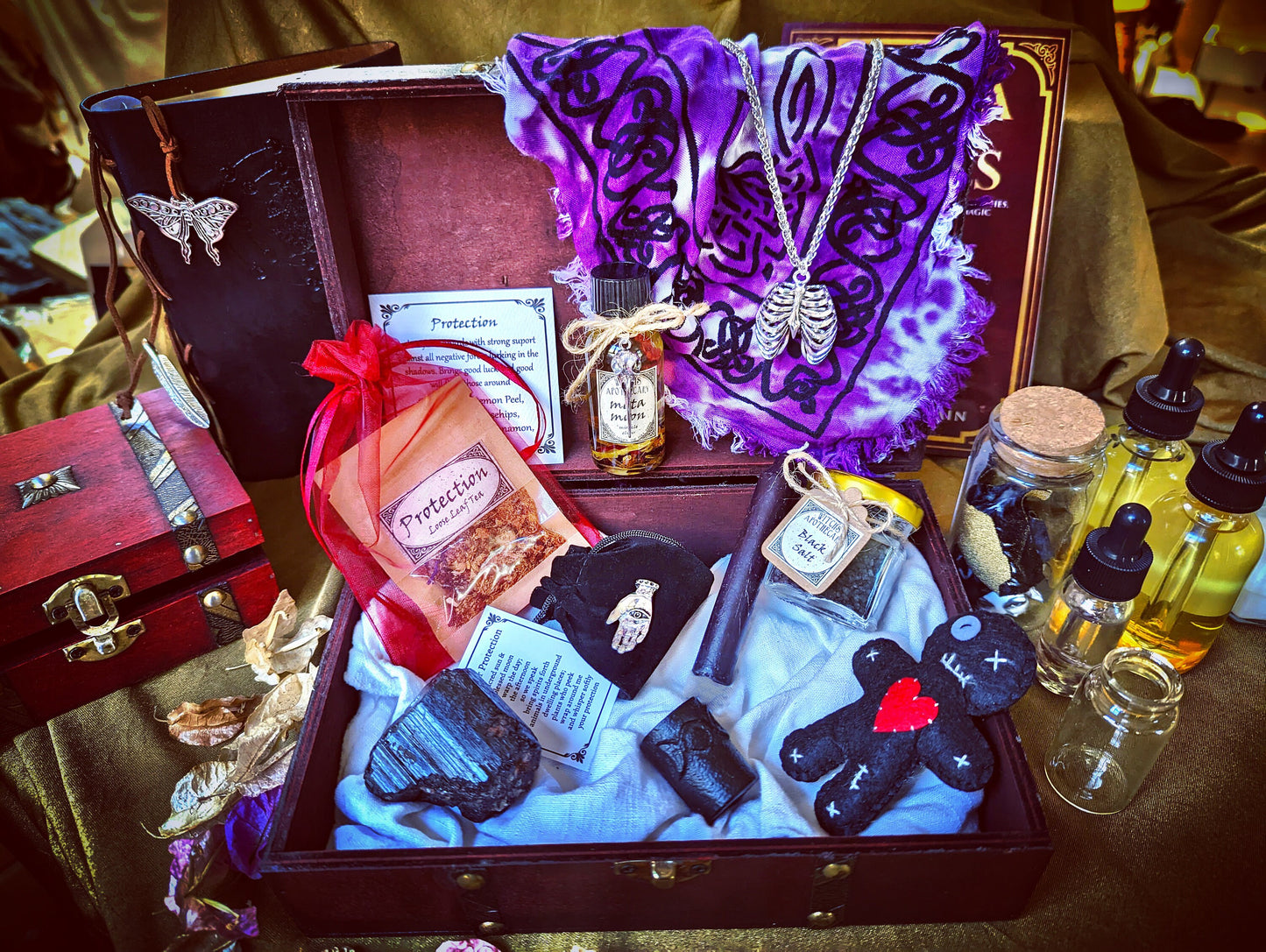 Protection Spell Witch Box Binding Spell Witchcraft Altar Kit