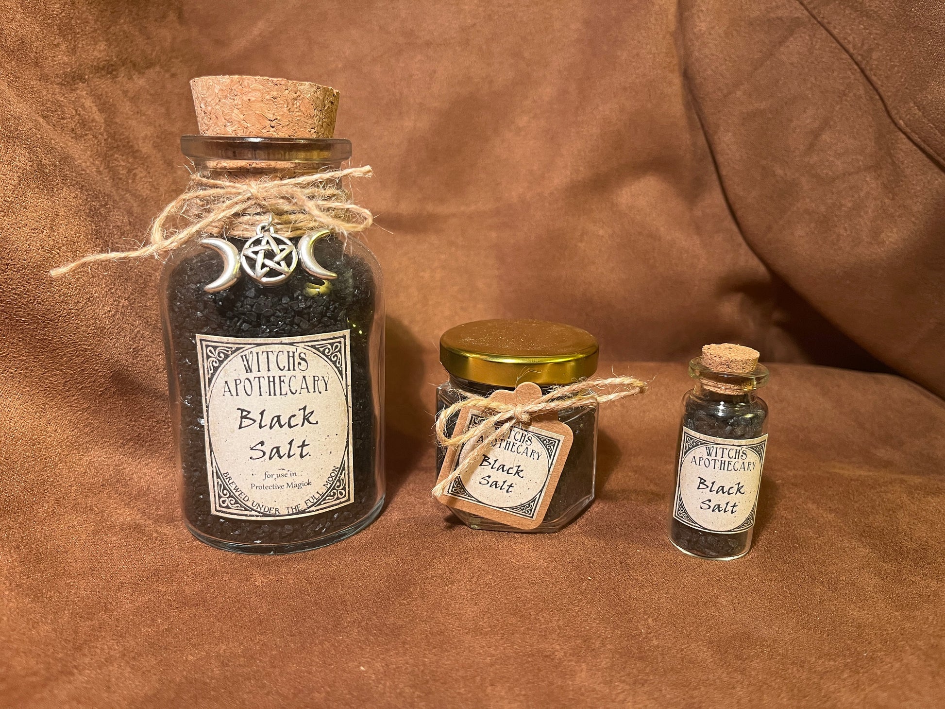 Black Salt ~ Witchcraft Protection ~ Magickal Salt ~ Banishing ~ Witchcraft Altar Supplies and Tools