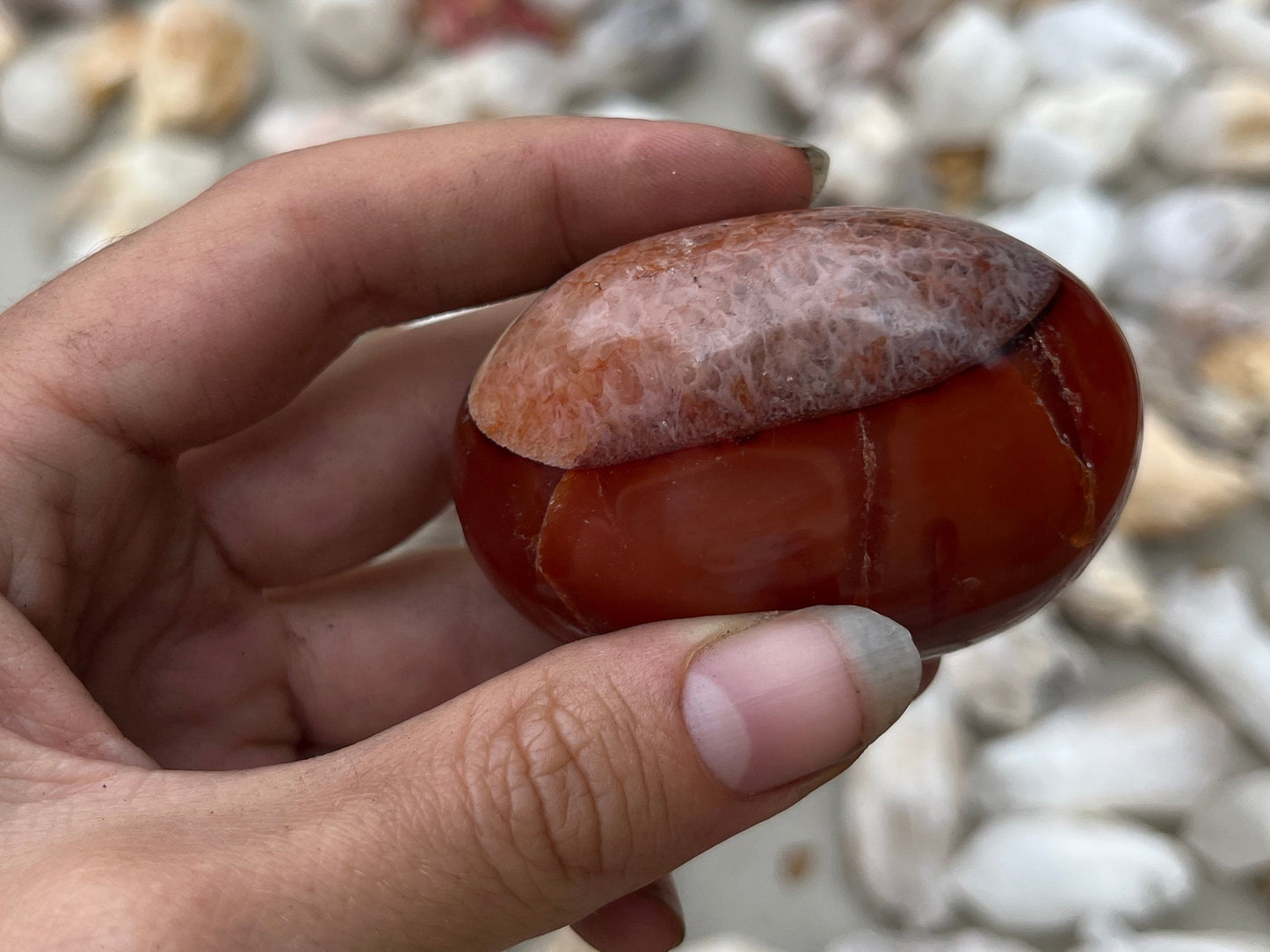 Carnelian Palm Stone