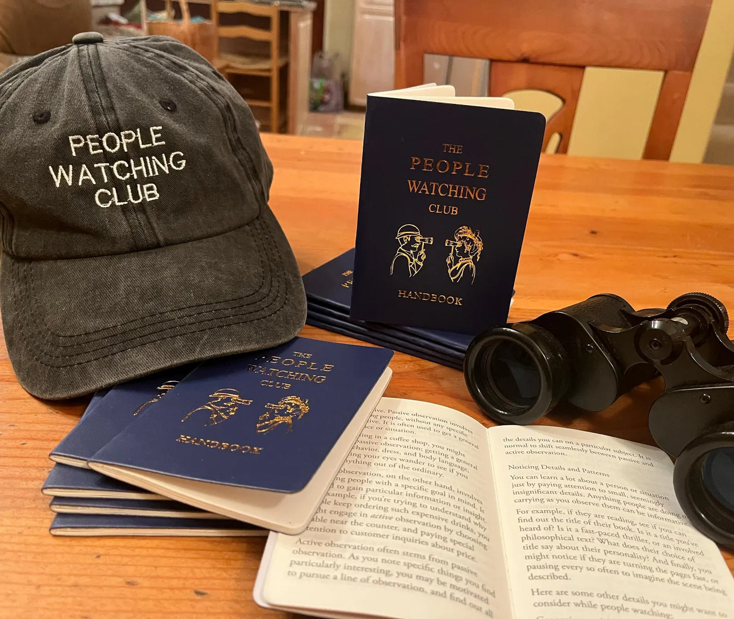 People watching Club Handbook