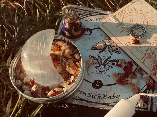 selenite crescent moon