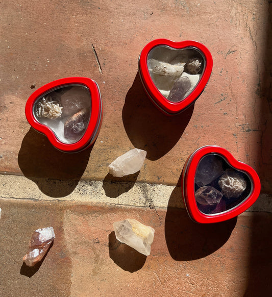 Crystal Heart Boxes Mini Valentines Day Gift for her Witchcraft Valentines Classroom Children Valentines