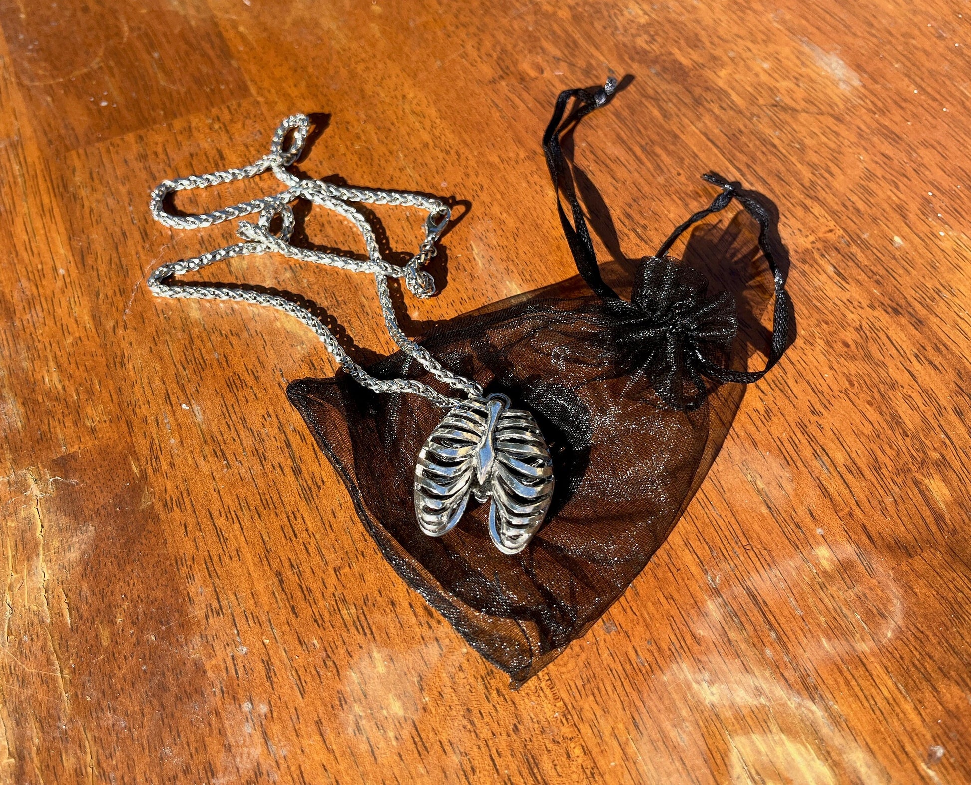 Rib Cage Necklace ~ Witchcraft Necklace ~ Anatomy Jewelry ~ Gothic Jewelry