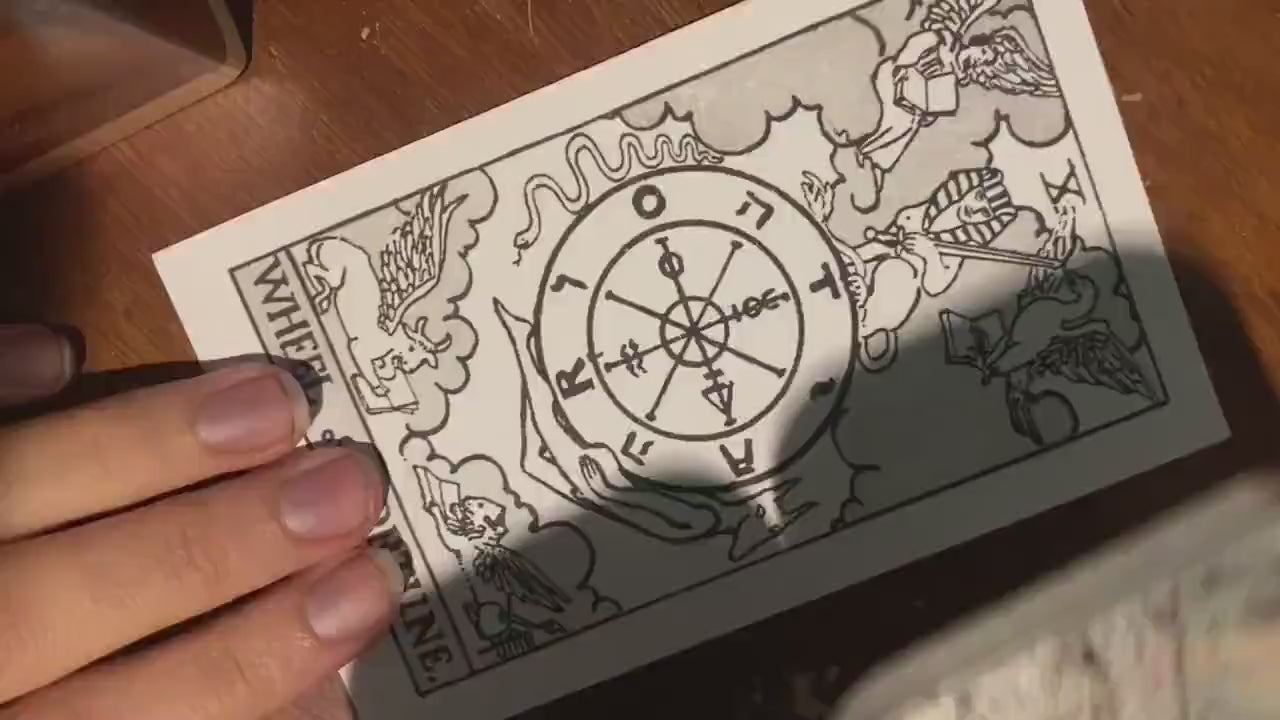 COLOR-IN TAROT - do it yourself tarot deck coloring witchcraft divination oracle deck