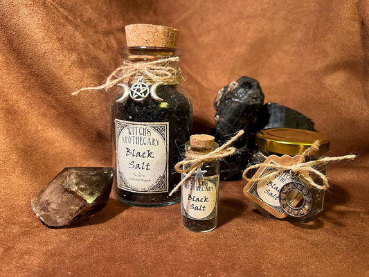 Black Salt ~ Witchcraft Protection ~ Magickal Salt ~ Banishing ~ Witchcraft Altar Supplies and Tools