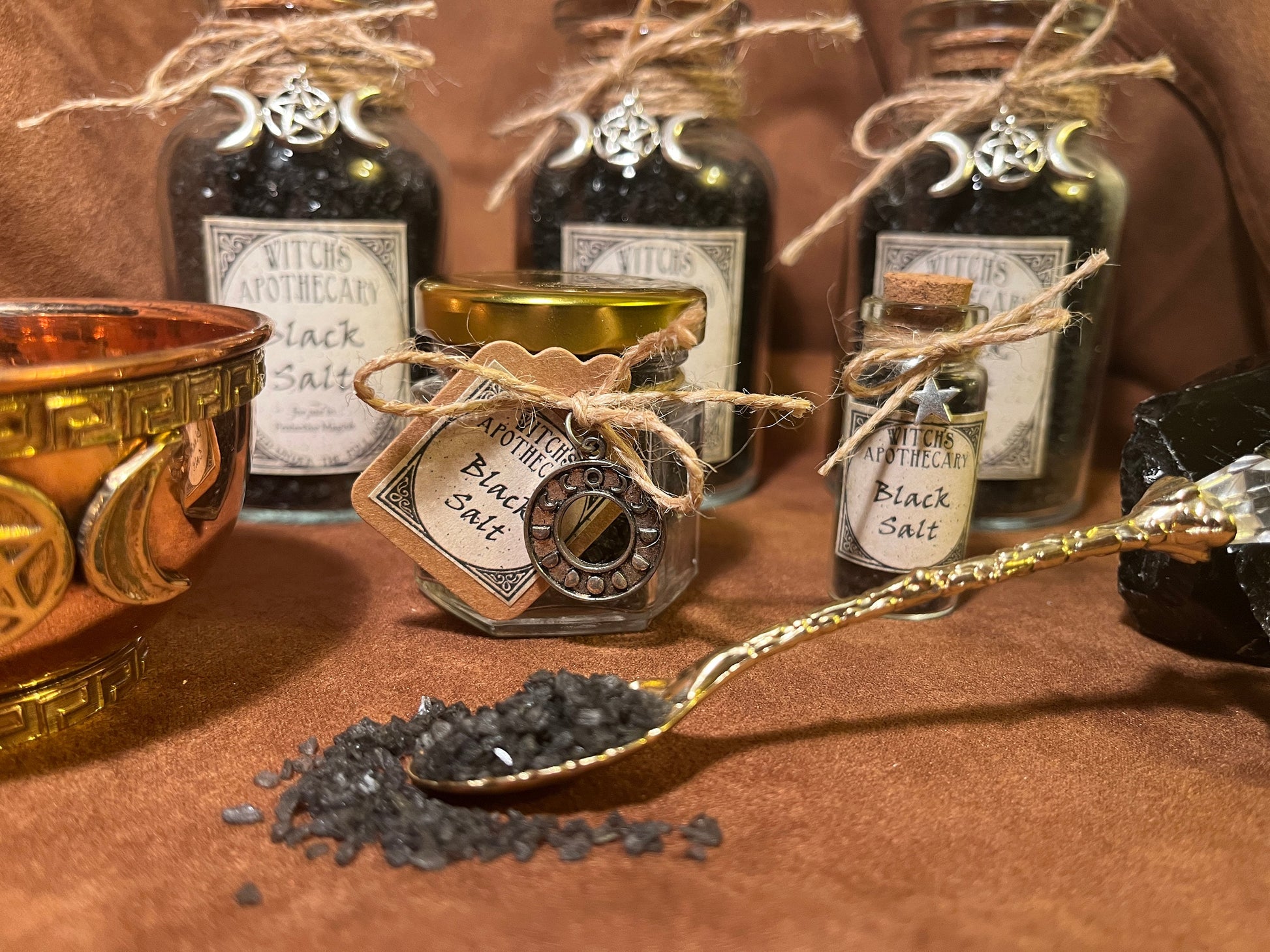 Black Salt ~ Witchcraft Protection ~ Magickal Salt ~ Banishing ~ Witchcraft Altar Supplies and Tools