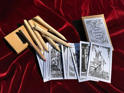 Tarot Deck ~ Rider-Waite Deck + magician bag ~ color in original traditional tarot Deck ~ pamela colman smith ~ 78 cards + guidebook