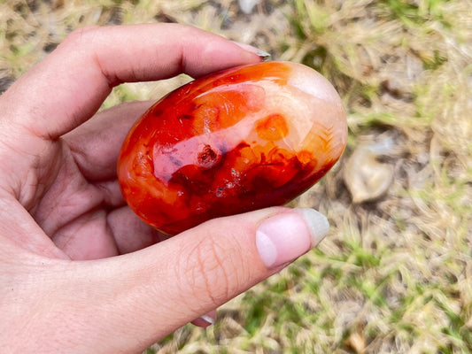 Carnelian Palm Stone